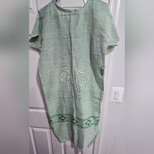 Green girls tradtional ctton hand made Shirt